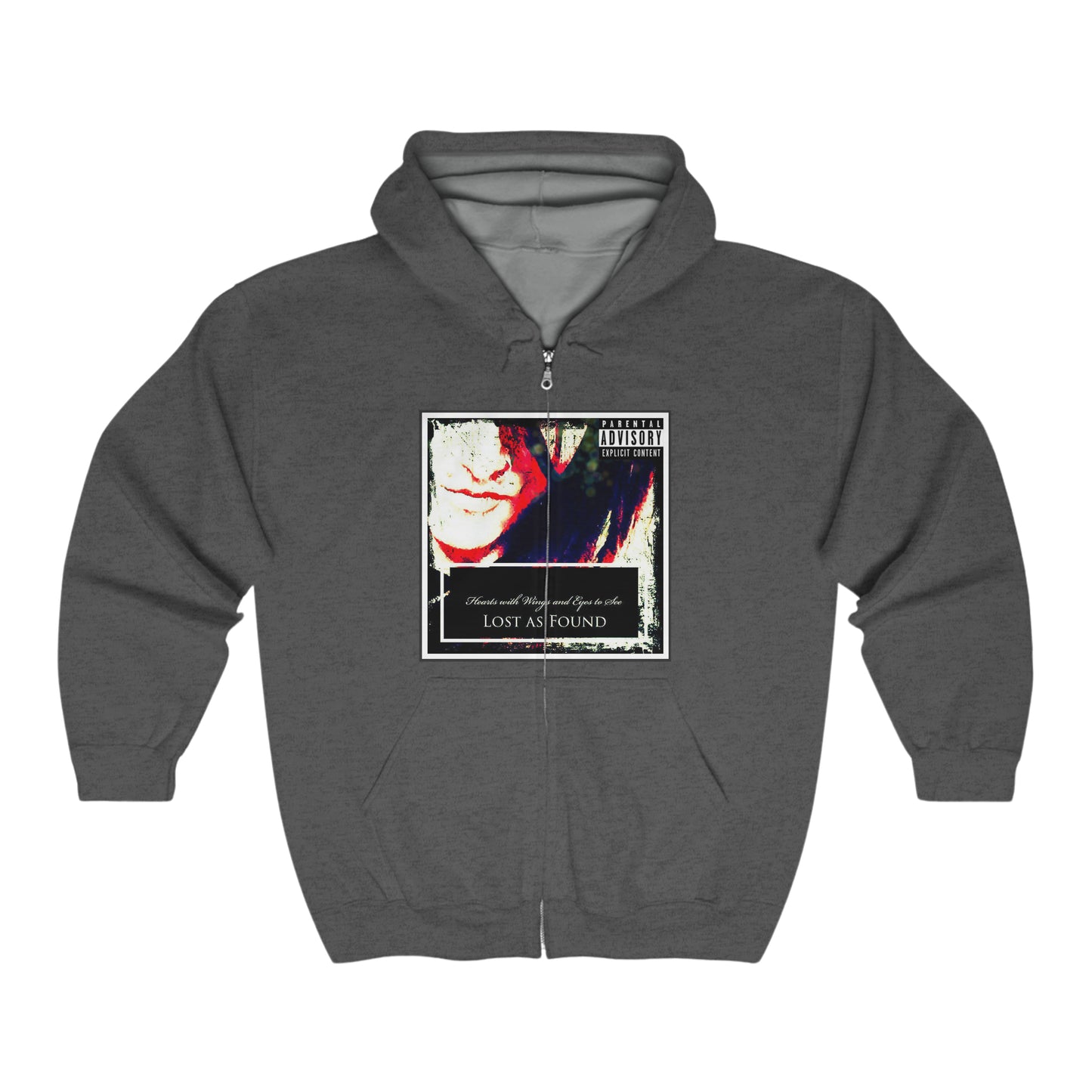 Chasing a Nightmare (Purple) Unisex Heavy Blend™ Full Zip Hooded Sweatshirt