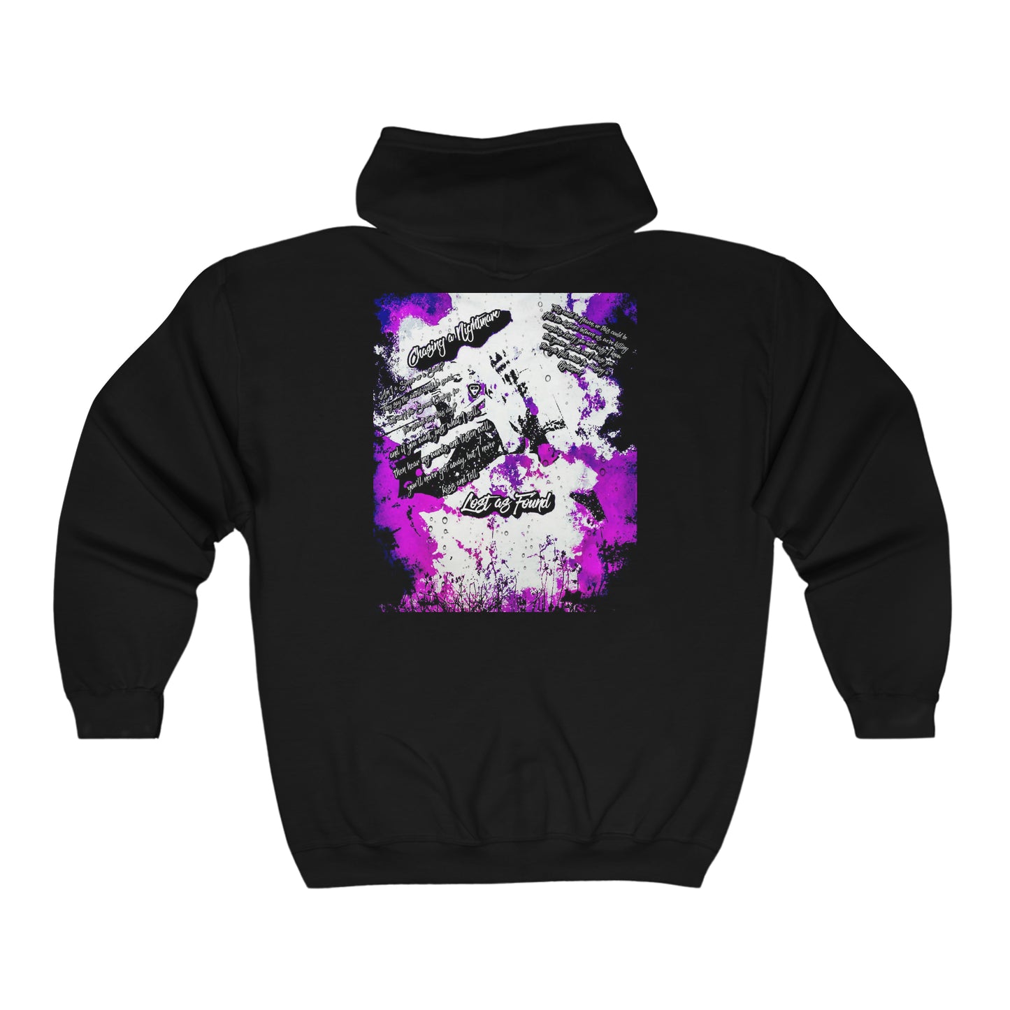 Chasing a Nightmare (Purple) Unisex Heavy Blend™ Full Zip Hooded Sweatshirt