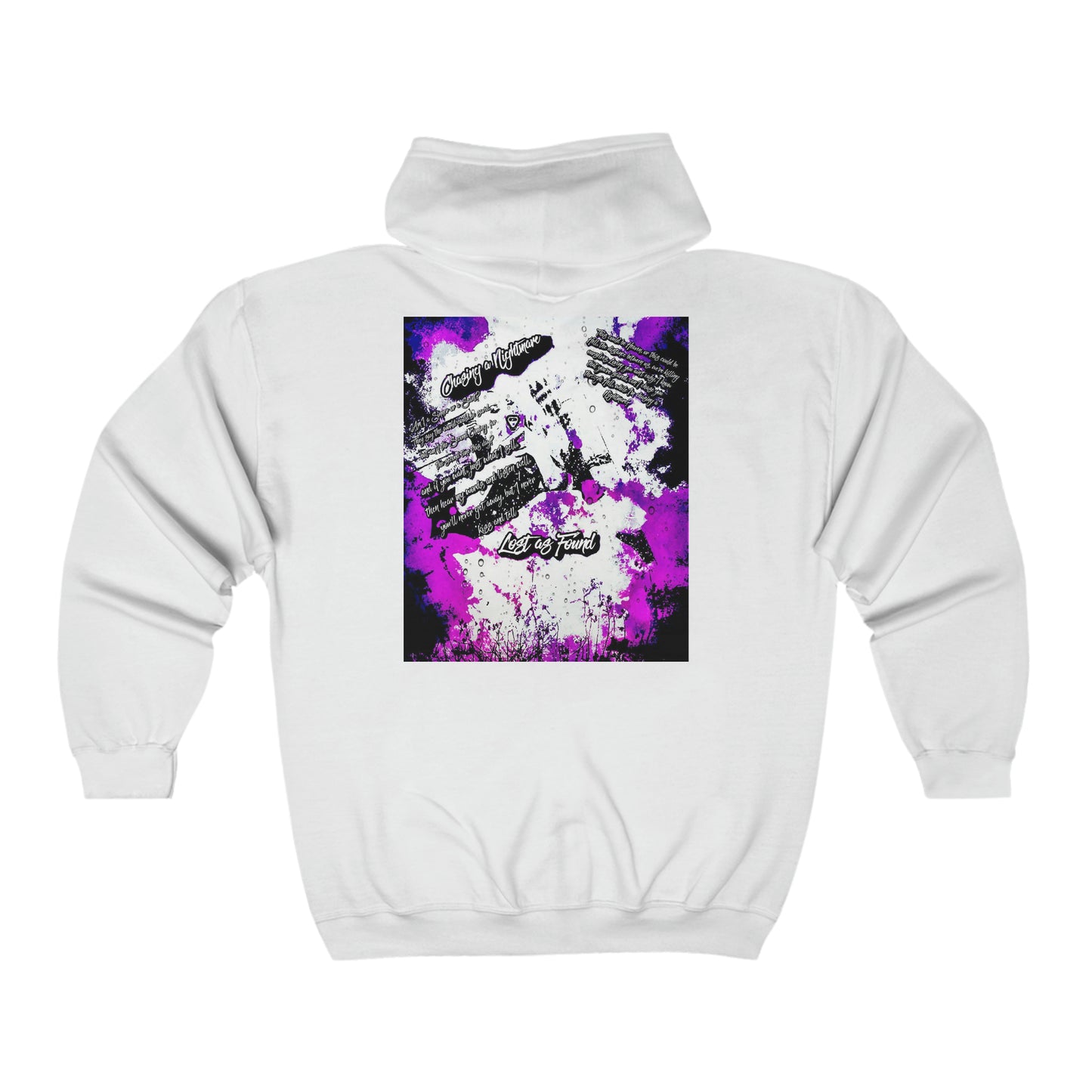 Chasing a Nightmare (Purple) Unisex Heavy Blend™ Full Zip Hooded Sweatshirt