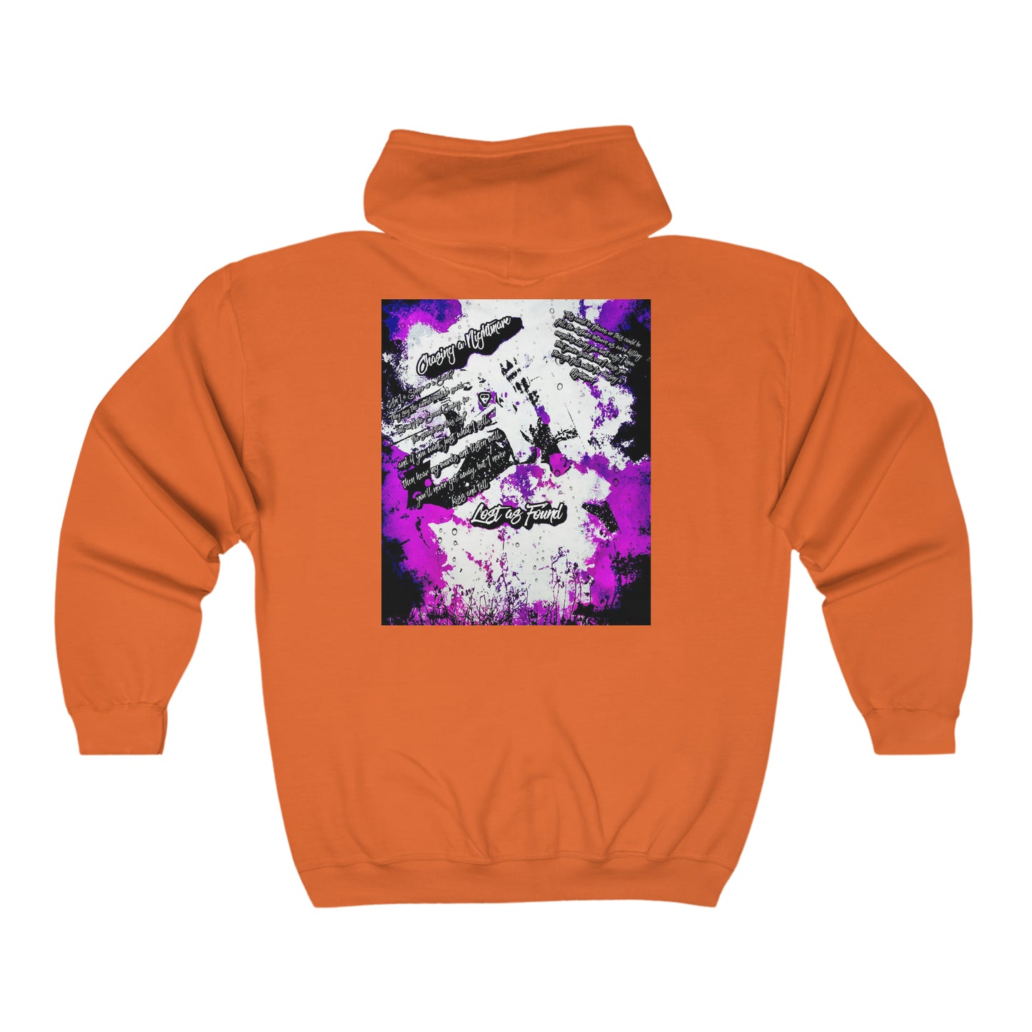 Chasing a Nightmare (Purple) Unisex Heavy Blend™ Full Zip Hooded Sweatshirt