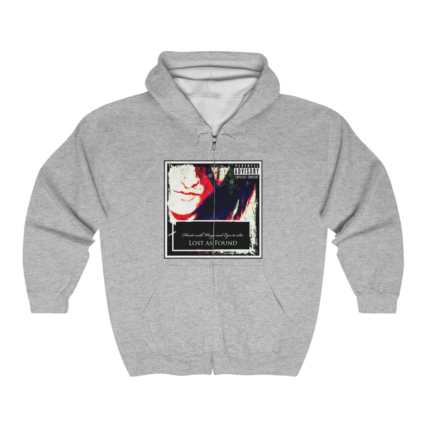 Chasing a Nightmare (Purple) Unisex Heavy Blend™ Full Zip Hooded Sweatshirt